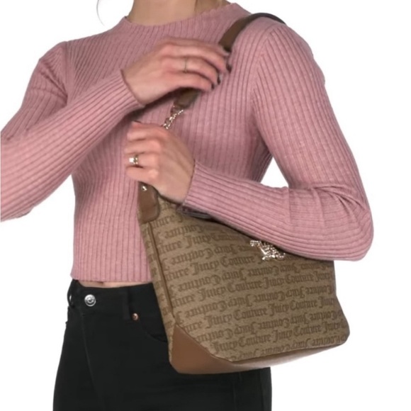‼️SOLD‼️Juicy Couture Brighter than a Diamond Chestnut
Chino Hobo Purse - Picture 4 of 12